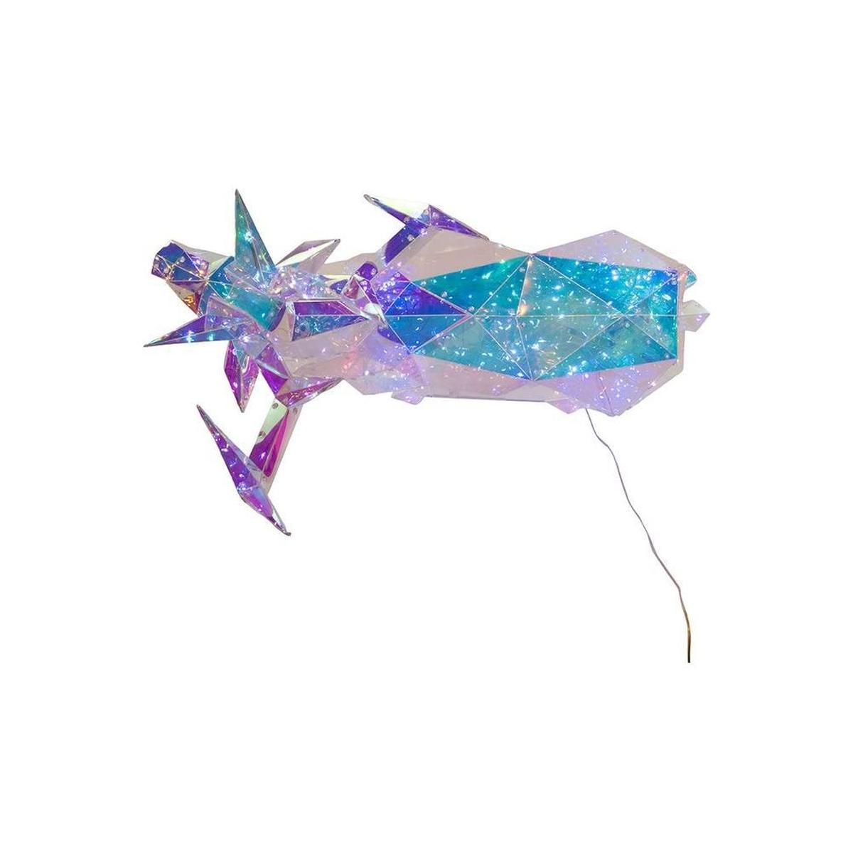 Shop For Pre - Lit Cool White LED Multifunction Holographic Reindeer