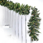 Shop For Pre - lit Deluxe Belgium Garland 100 Clear Lights - Natural Green