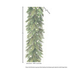 Shop For Pre - lit Deluxe Belgium Garland 100 Clear Lights - Natural Green
