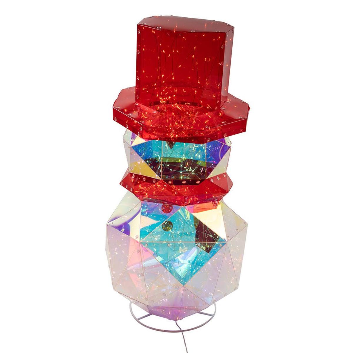 Shop For Pre - Lit Warm White Fairy LED Iridescent Snowman