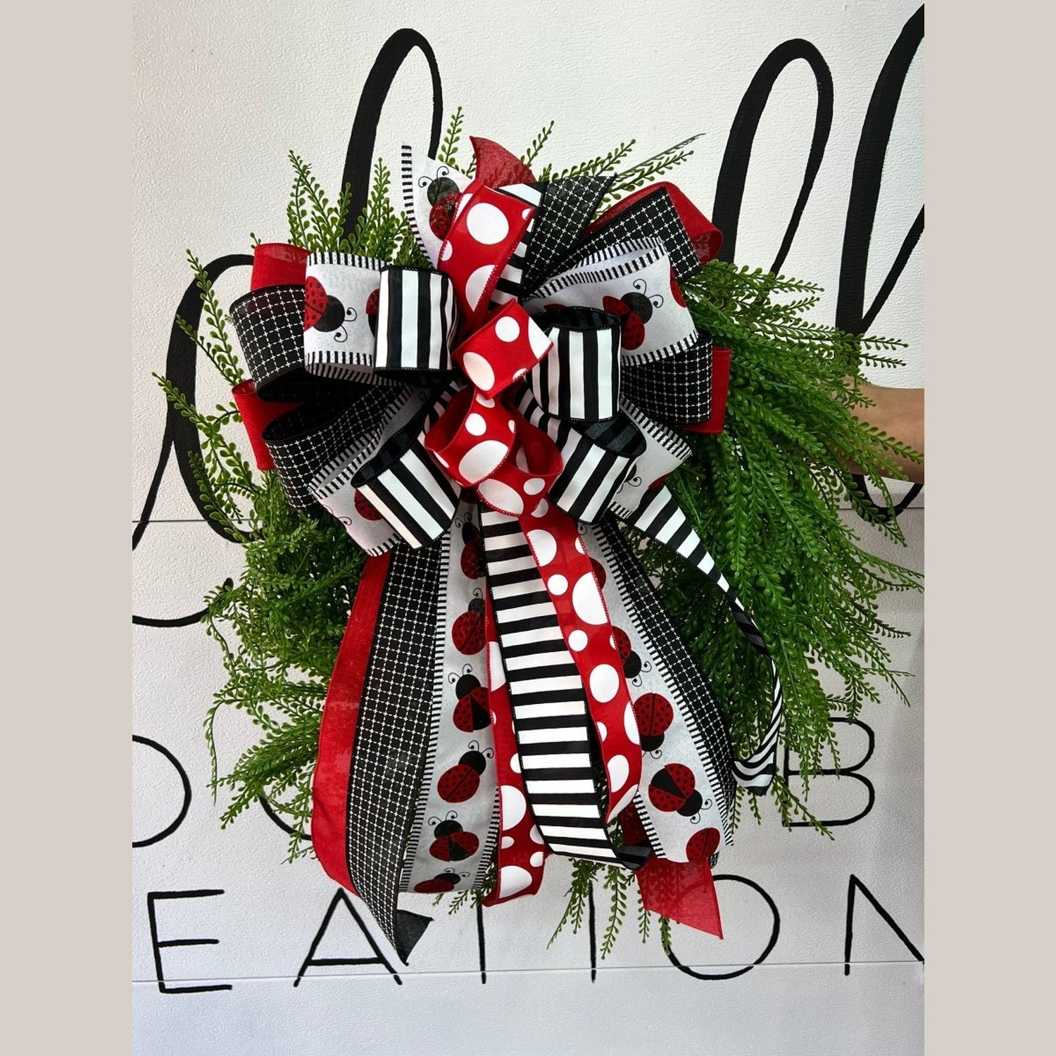 Shop For Pre - Made Designer Ladybug Bow