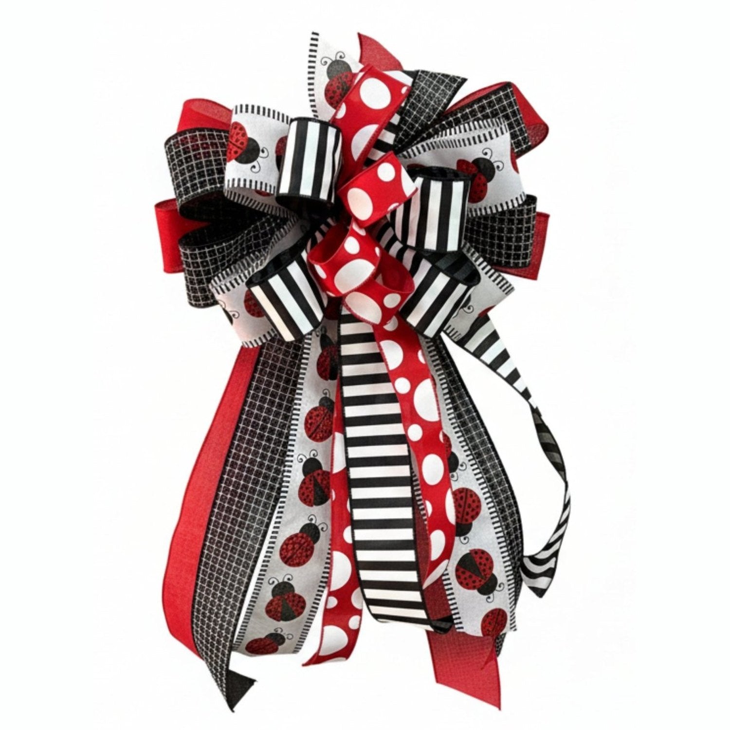 Shop For Pre - Made Designer Ladybug Bow