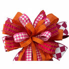 Shop For Pre - Made Designer Pink and Orange Bow