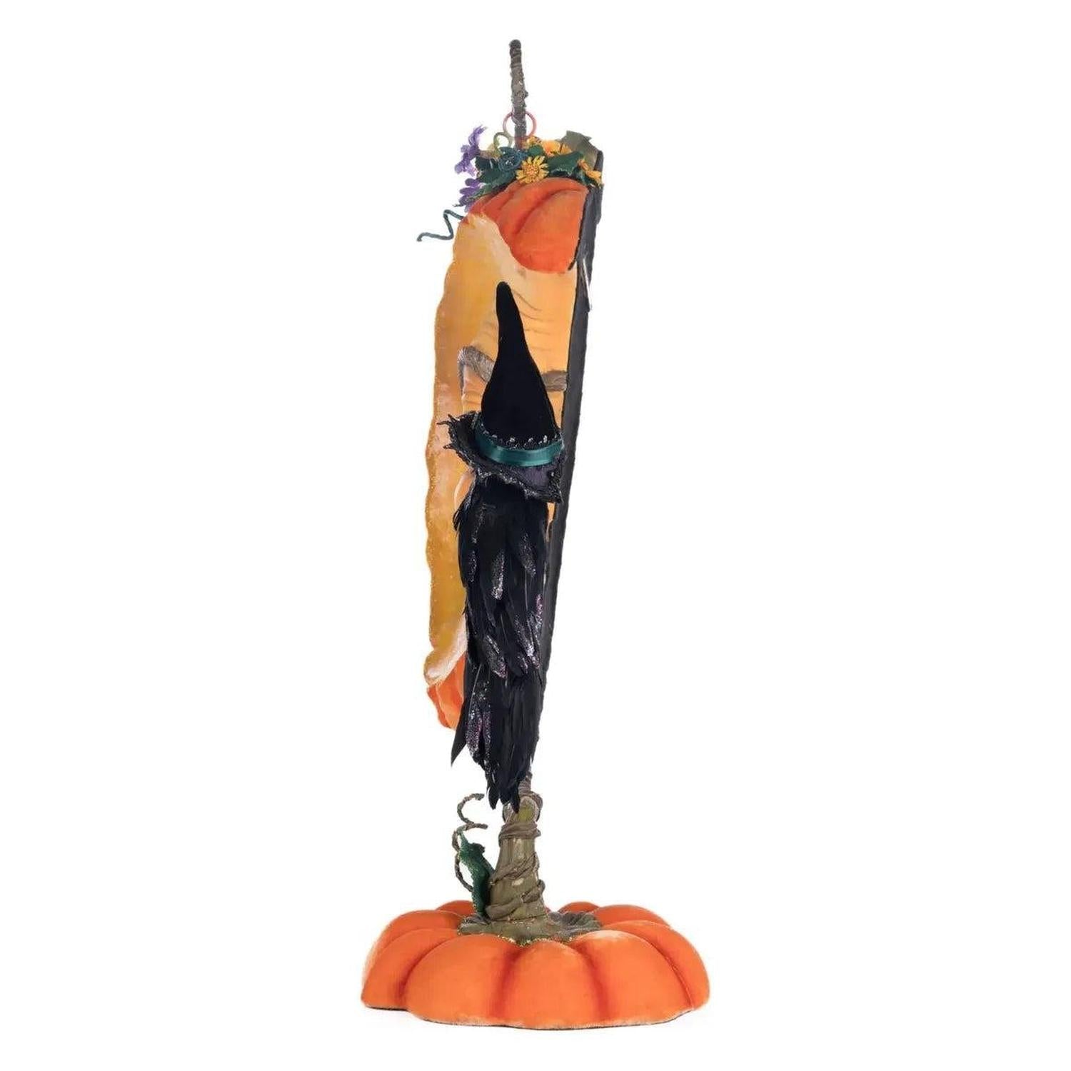 Pumpkin Moon Witch Wall Piece or Tabletop