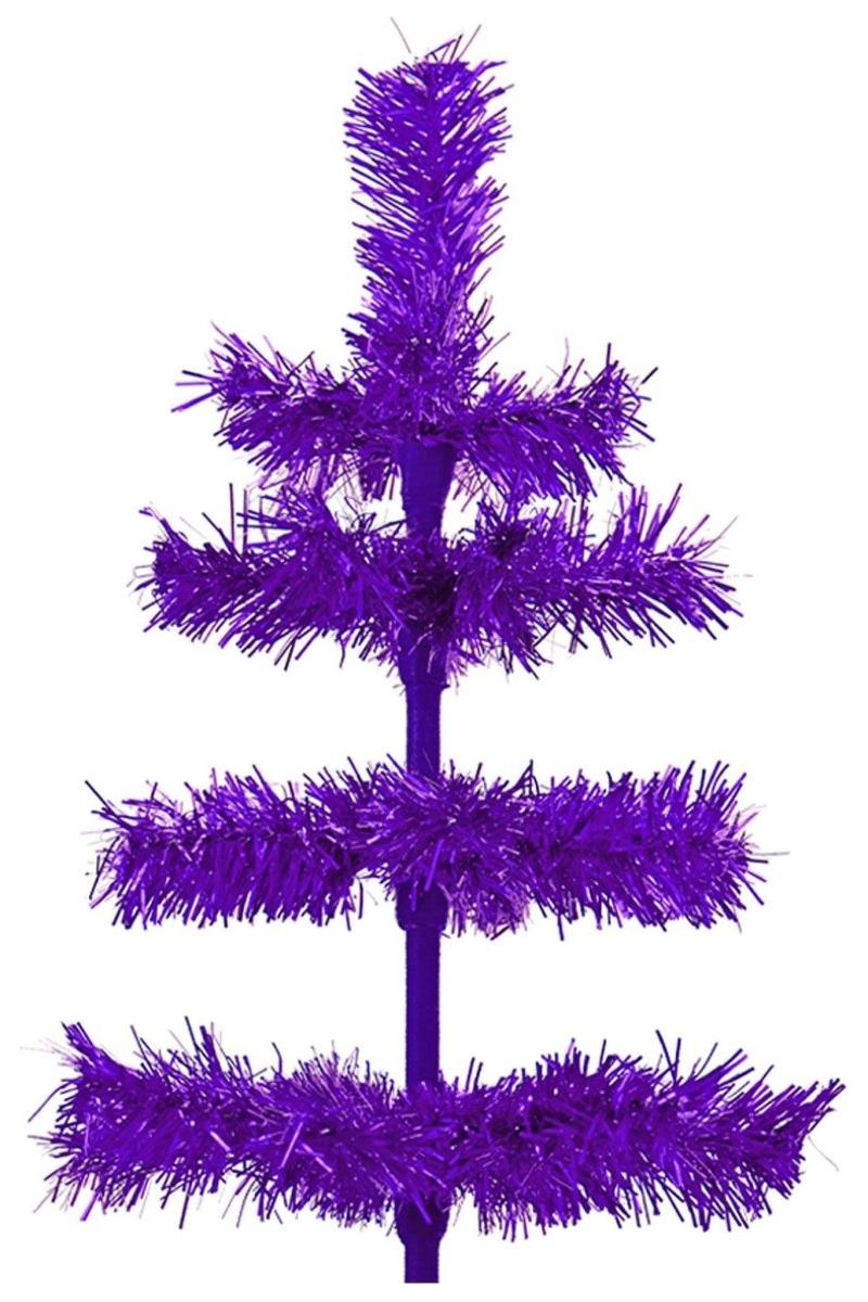 Shop For Purple Tinsel Christmas Tree