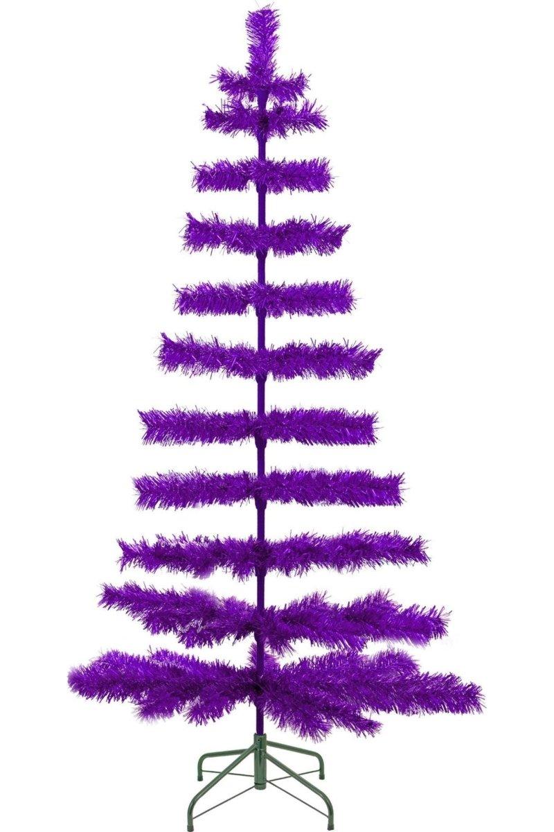 Shop For Purple Tinsel Christmas Tree