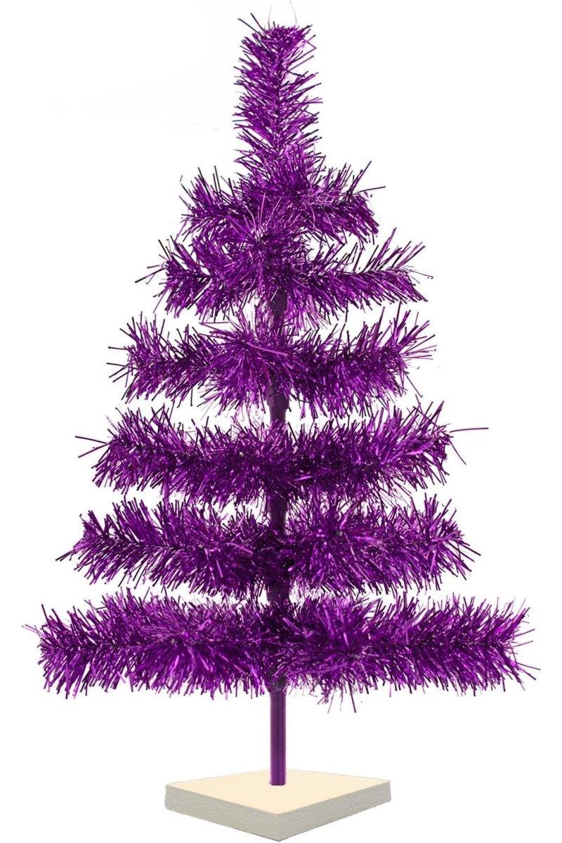 Shop For Purple Tinsel Christmas Tree