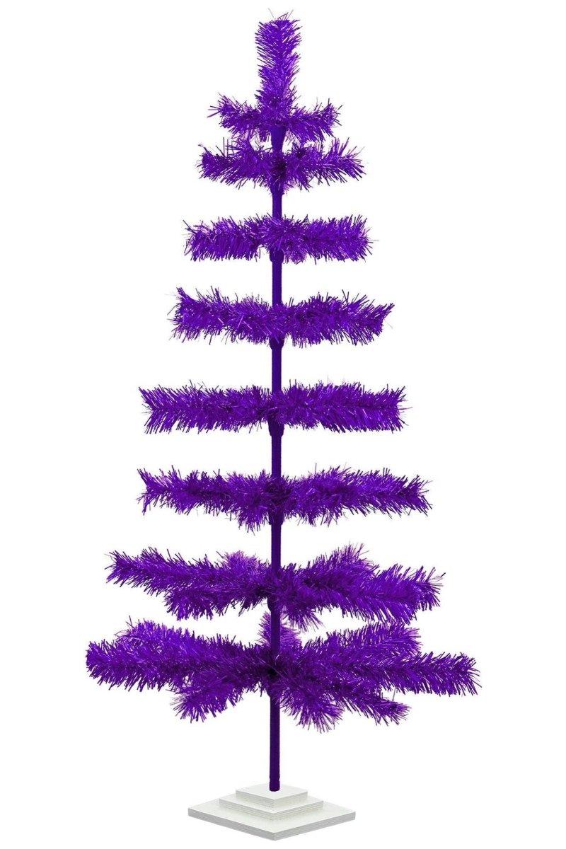 Shop For Purple Tinsel Christmas Tree