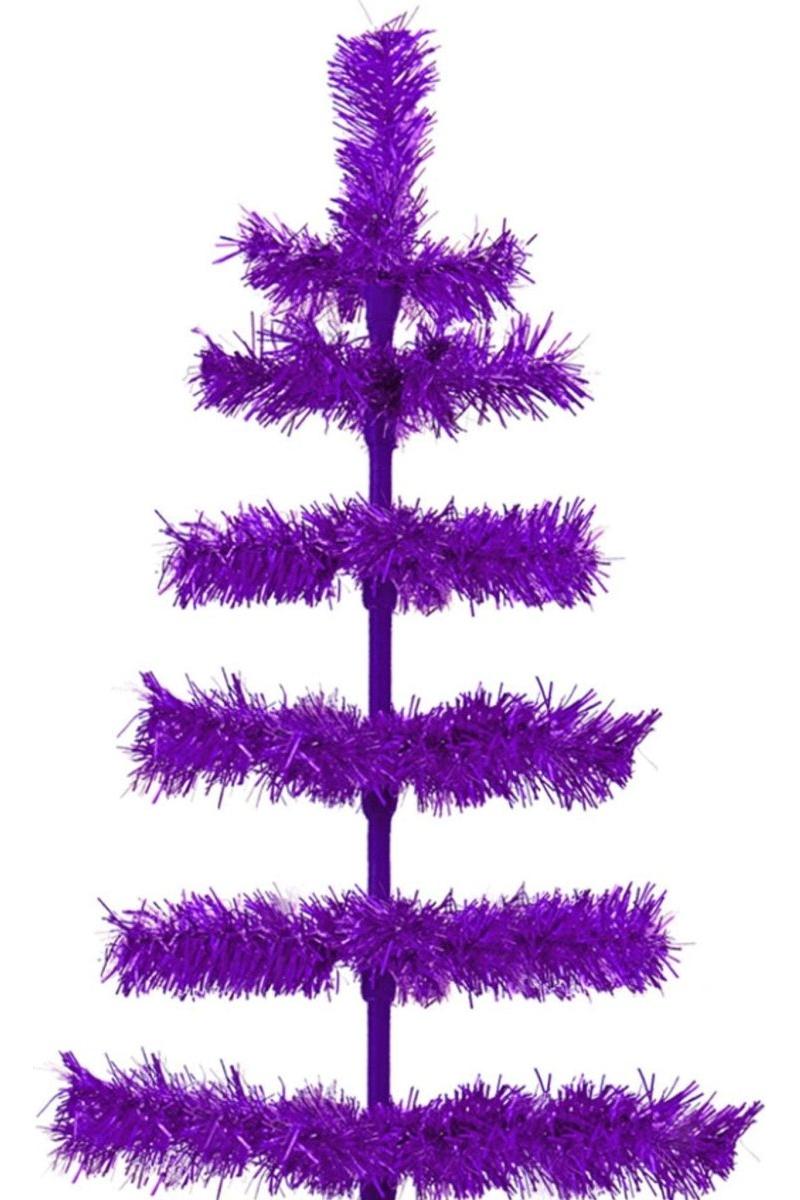 Shop For Purple Tinsel Christmas Tree