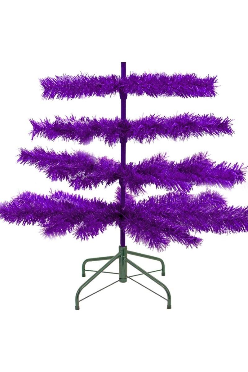 Shop For Purple Tinsel Christmas Tree