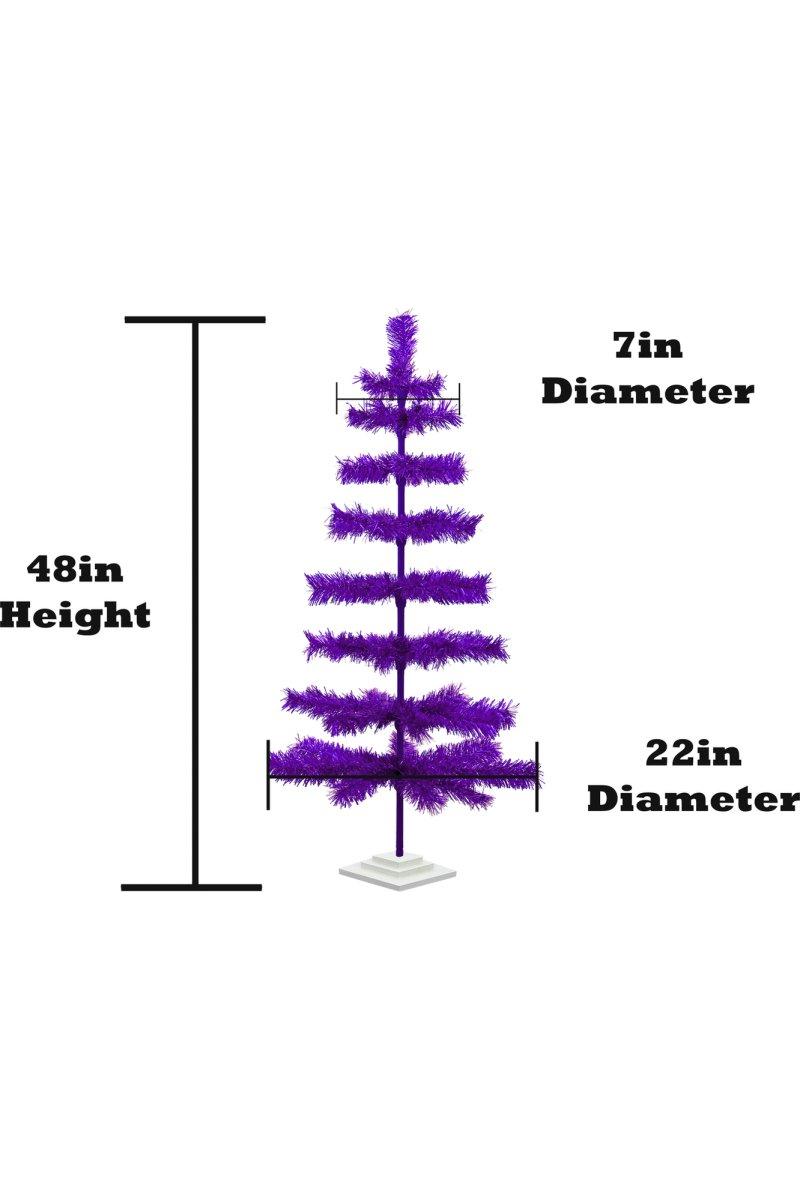 Shop For Purple Tinsel Christmas Tree