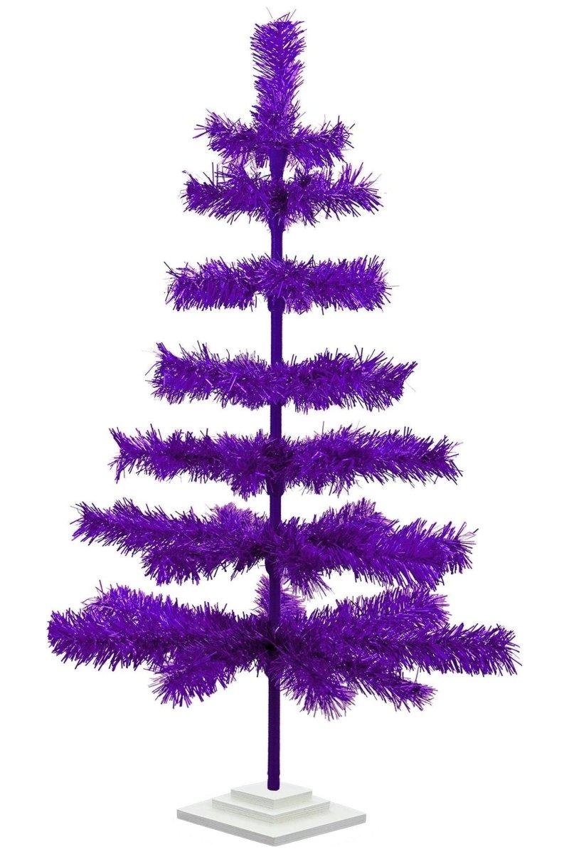 Shop For Purple Tinsel Christmas Tree