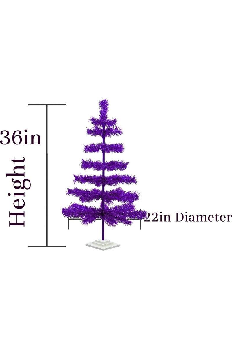 Shop For Purple Tinsel Christmas Tree