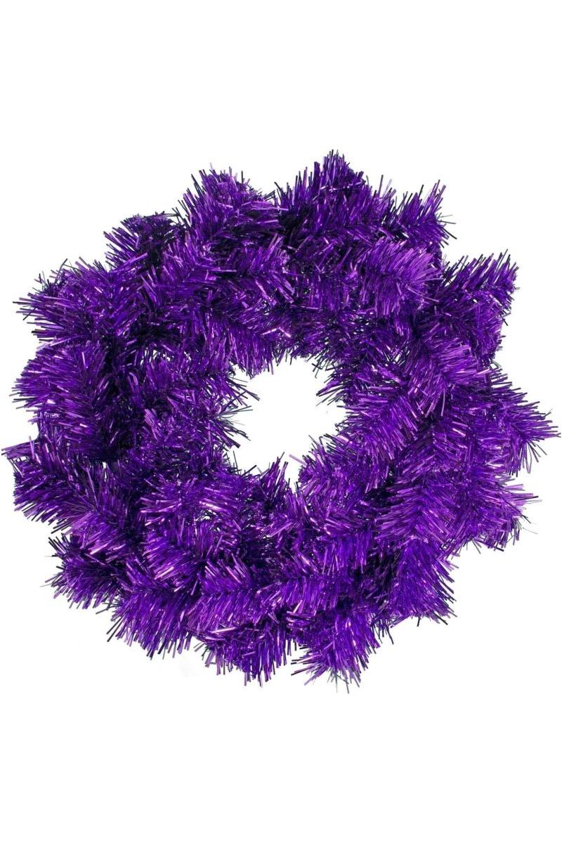 Shop For Purple Tinsel Christmas Wreaths