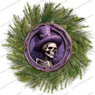 Shop For Purple Top Hat Skeleton Portrait Sign