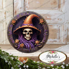 Shop For Purple Witch Portrait Skeleton Sign