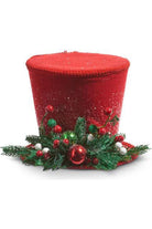 Shop For RAZ 10.5" Red Top Hat Christmas Decoration