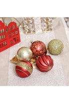 Shop For Red and Gold Ornament Baubles (Set of 35)
