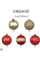 Shop For Red and Gold Ornament Baubles (Set of 35)