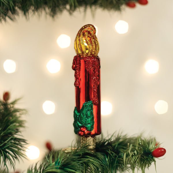 Shop For Red Clip - on Candle Ornament