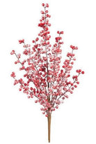 Shop For Red Frosted Berry Spray 24"