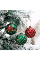 Shop For Red Green and Gold Ornament Bundle (Set of 16)