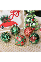 Shop For Red Green and Gold Ornament Bundle (Set of 16)