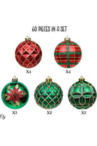Shop For Red Green and Gold Ornament Bundle (Set of 16)