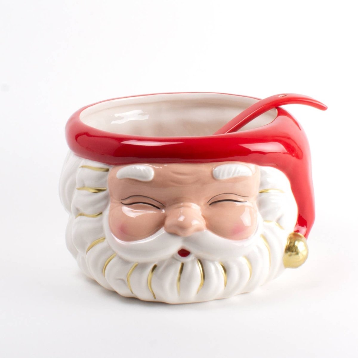 Shop For Red Santa Punch Bowl & Ladle