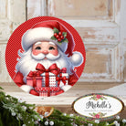 Shop For Red White Peppermint Santa Claus Sign