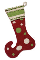 Shop For Red/Green Jester Christmas Stocking at Michelle's aDOORable Creations