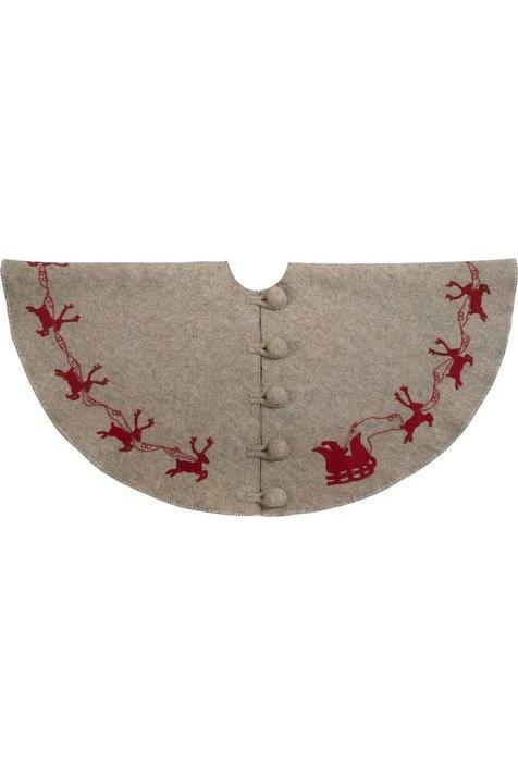 Shop For Reindeer tree skirt 72"