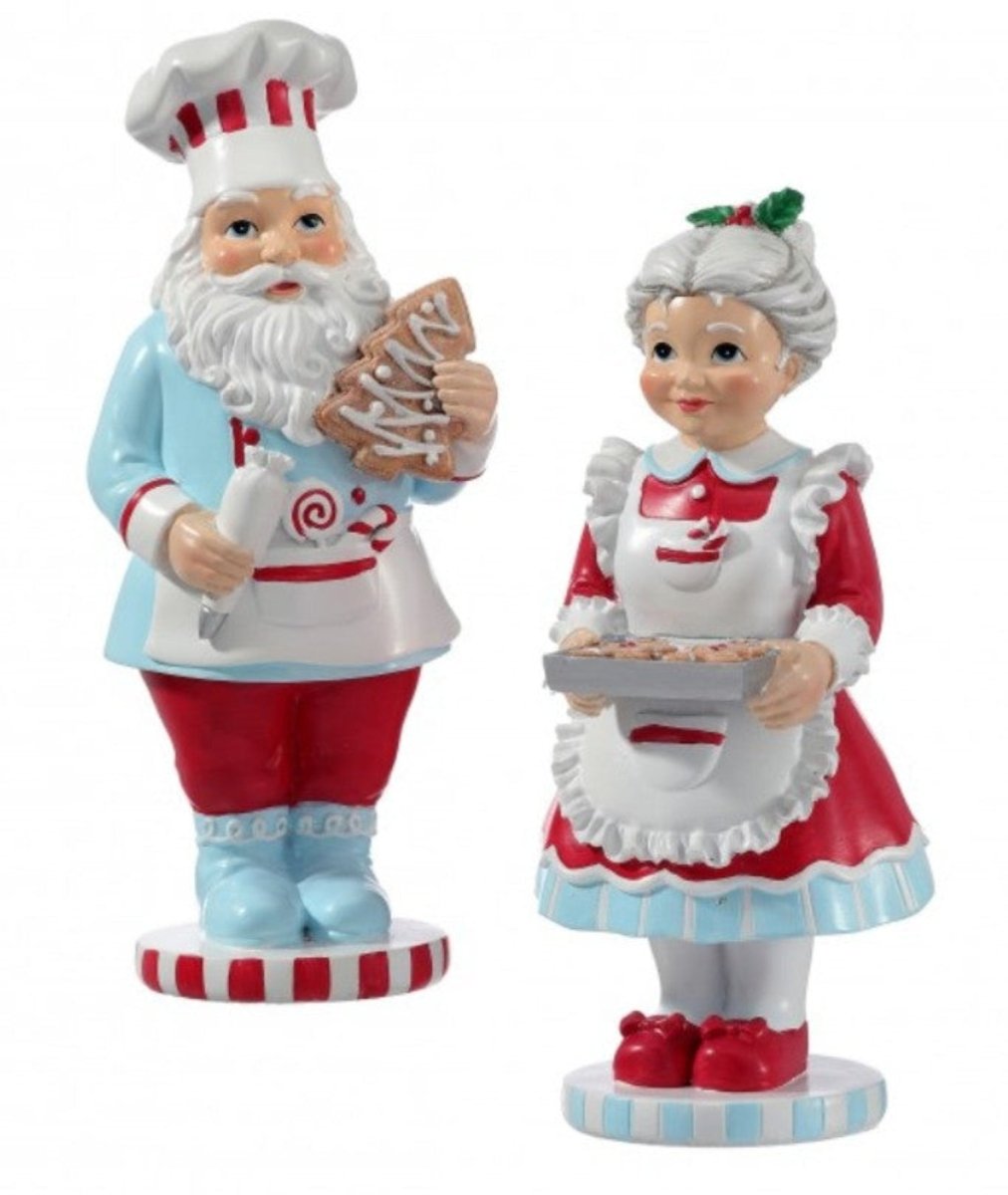 Shop For Resin Santa and Mrs. Claus Baking (Set of 2)