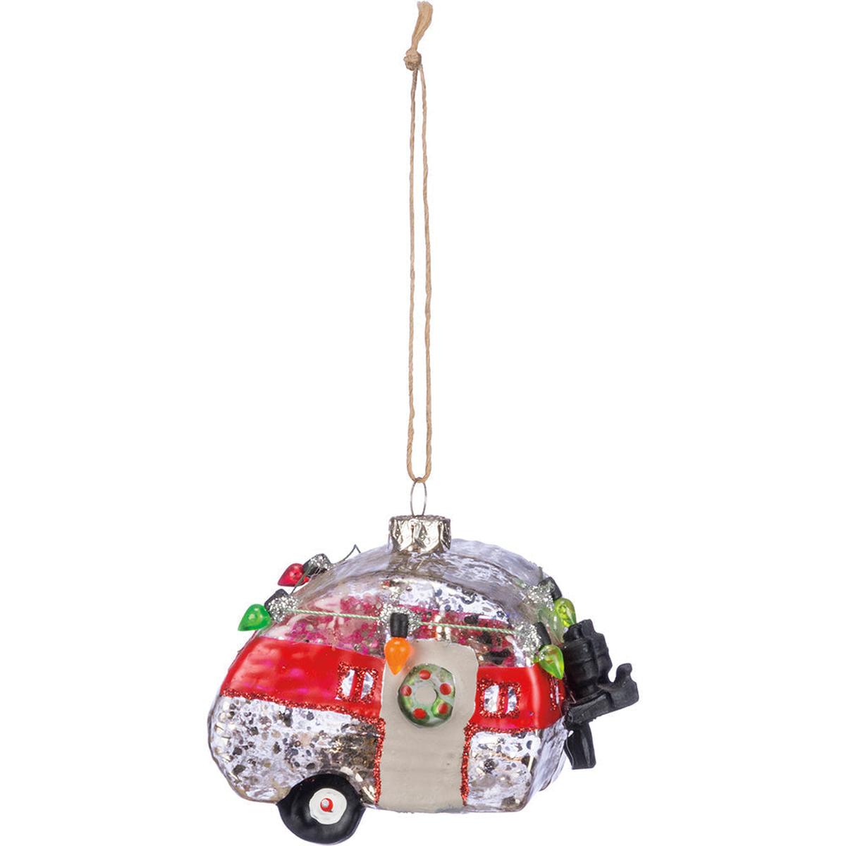 Shop For Retro Camper Blown Glass Ornament