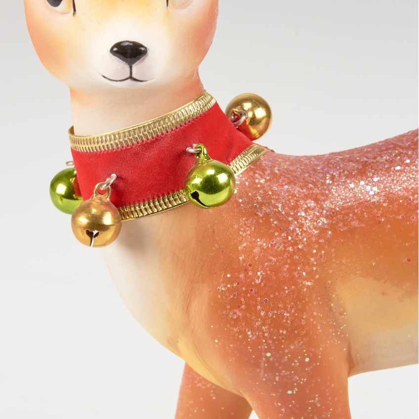 Shop For Retro Christmas Deer Figurine, Set of 2