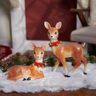Shop For Retro Christmas Deer Figurine, Set of 2
