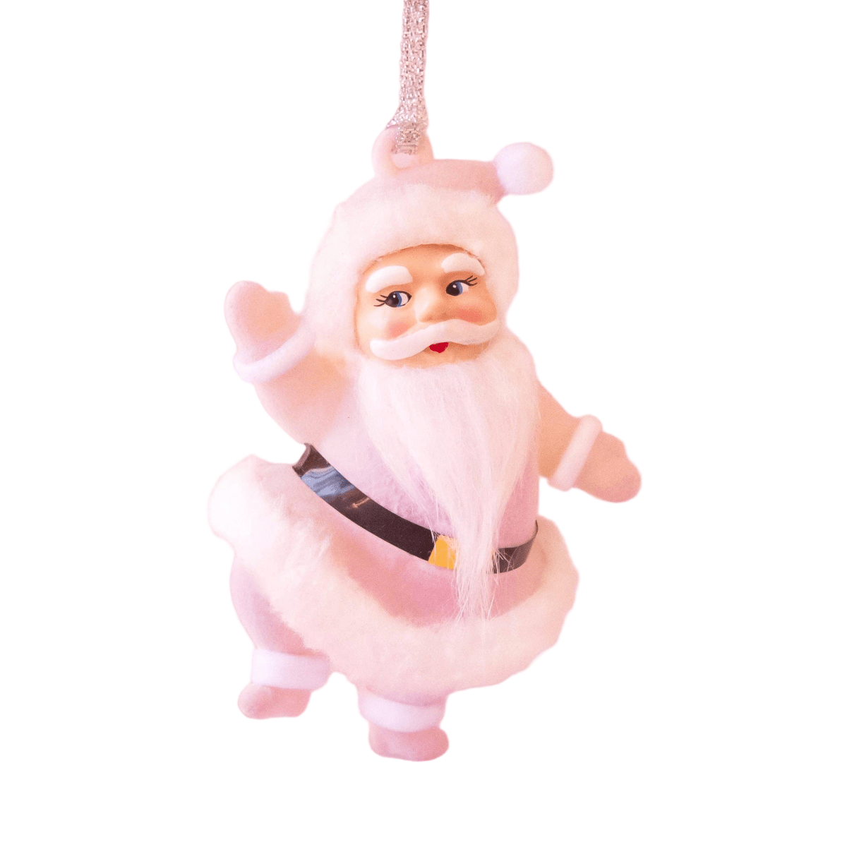 Shop For Retro Dancing Santa Ornament: Light Pink