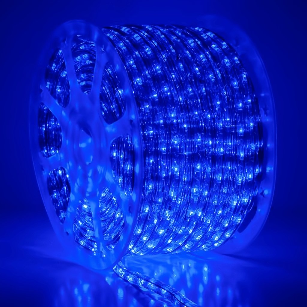 Shop For Rope Light, Blue, 1/2" LED, 150' Spool