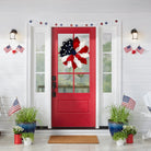 Shop For Rustic Burlap Patriotic 22" Wreath, American Flag Style