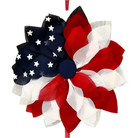 Shop For Rustic Burlap Patriotic 22" Wreath, American Flag Style