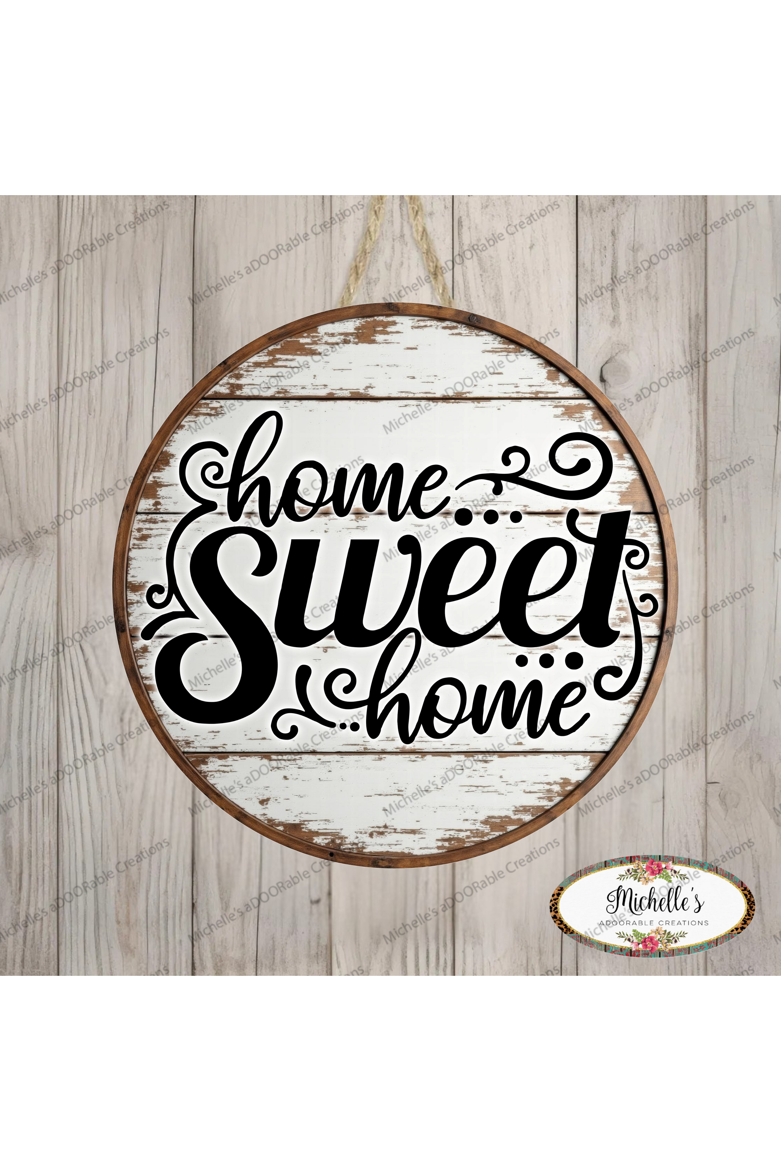 Shop For Rustic Home Sweet Home Round Sign