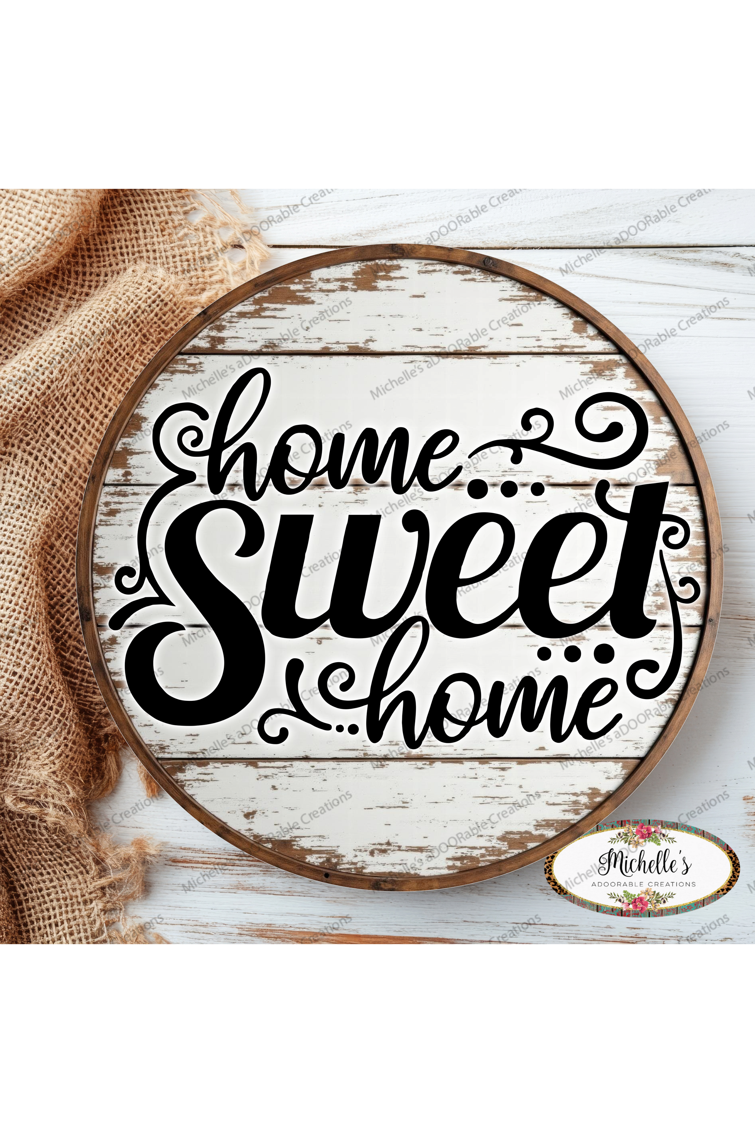 Shop For Rustic Home Sweet Home Round Sign