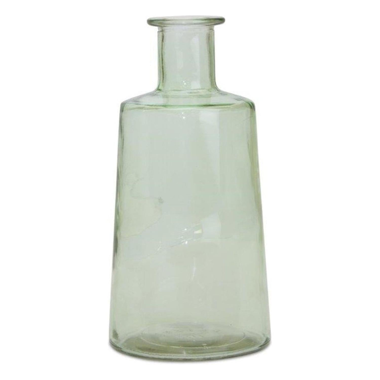 Shop For Sage Green Glass Bottle Vase (Set of 2)