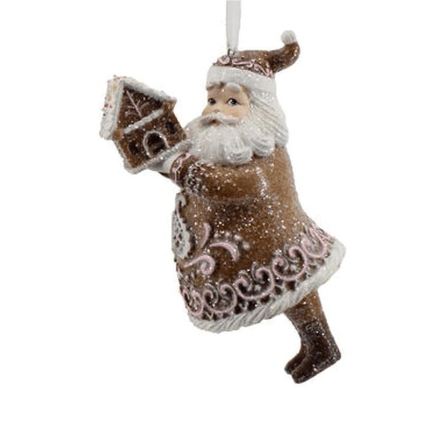Santa and Mrs. Claus Gingerbread Ornaments