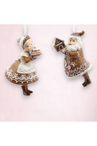 Shop For Santa and Mrs. Claus Gingerbread Ornaments