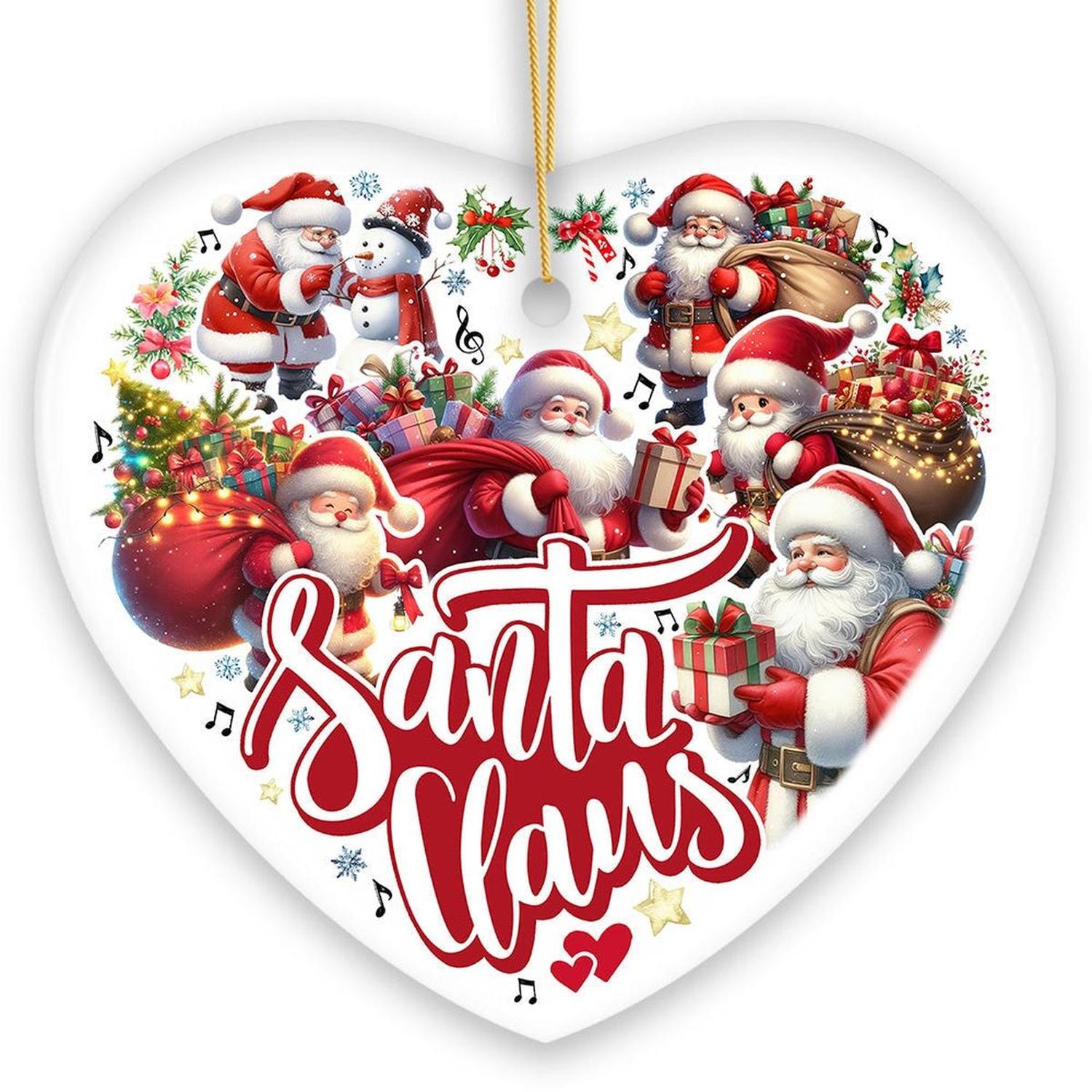 A Celebration of Santa Claus Handcrafted Christmas Ornament