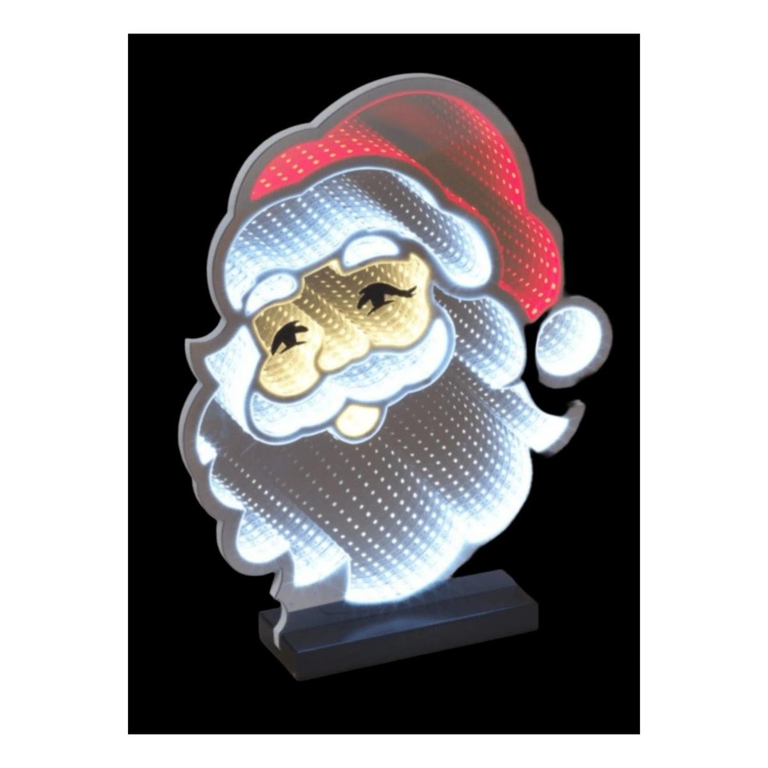 Santa Claus Infinity Light Display 15"H