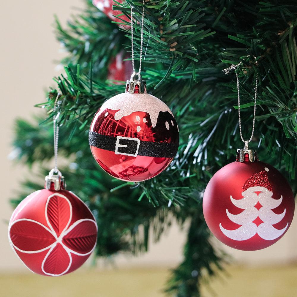 Shop For Santa Claus Round Ornament Bundle, Set of 9