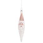 Shop For Santa Icicle Blown Glass Ornaments, Set of 4