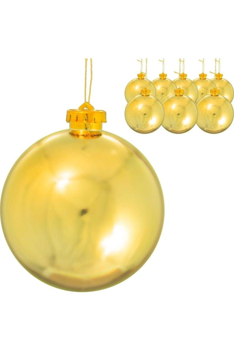 Shop For Shiny Gold Ball Ornaments (Bulk Sets) at Michelle's aDOORable Creations